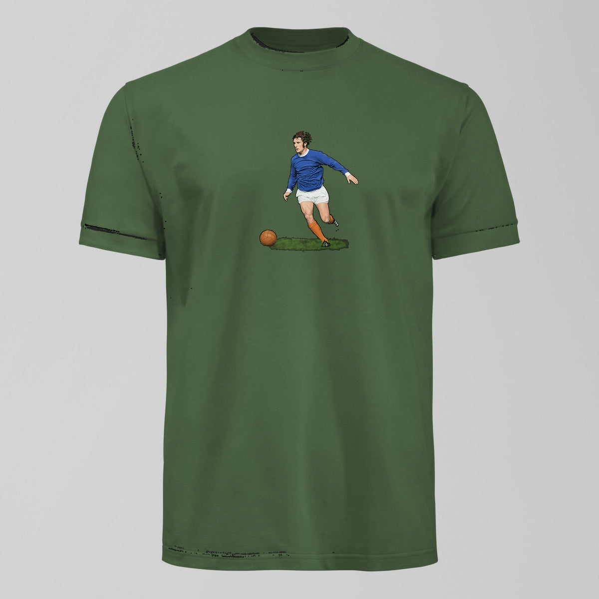 Colin Harvey Mr Everton T-Shirt in Green by Forever Everton
