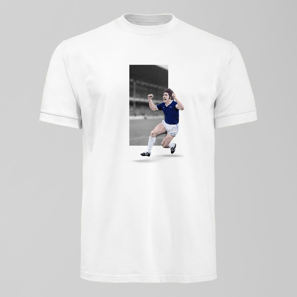 Bob Latchford 30 Goals T-Shirt. An Everton fan design by Forever Everton.