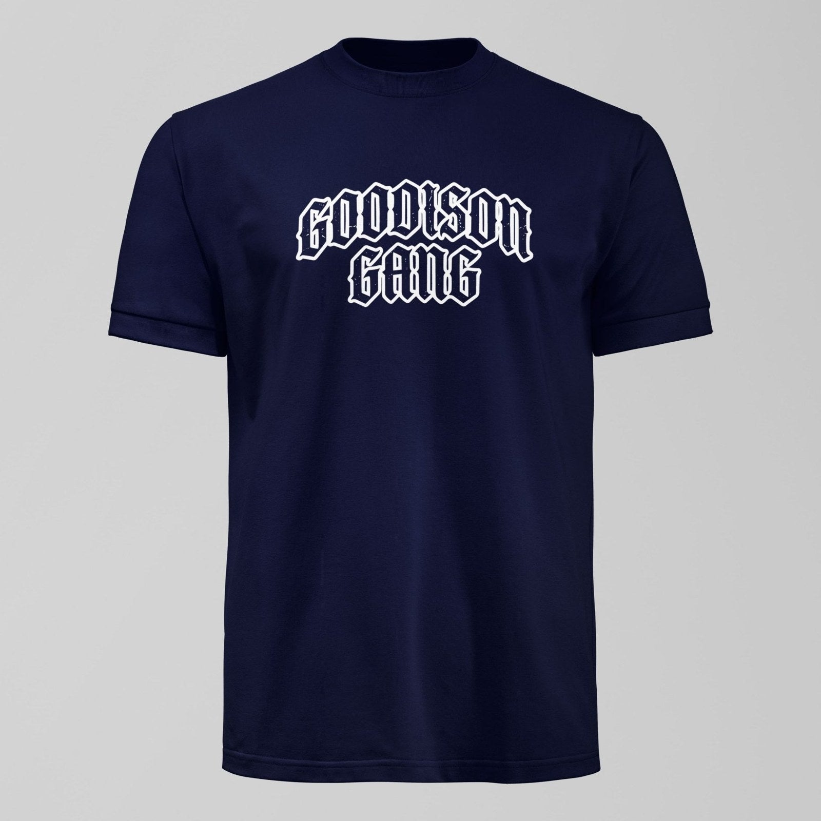 Goodison Gang T-Shirt, alternate view. An Everton fan design by Forever Everton.