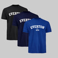 Dark Everton College Everton t-shirt 3-pack in navy, black and blue