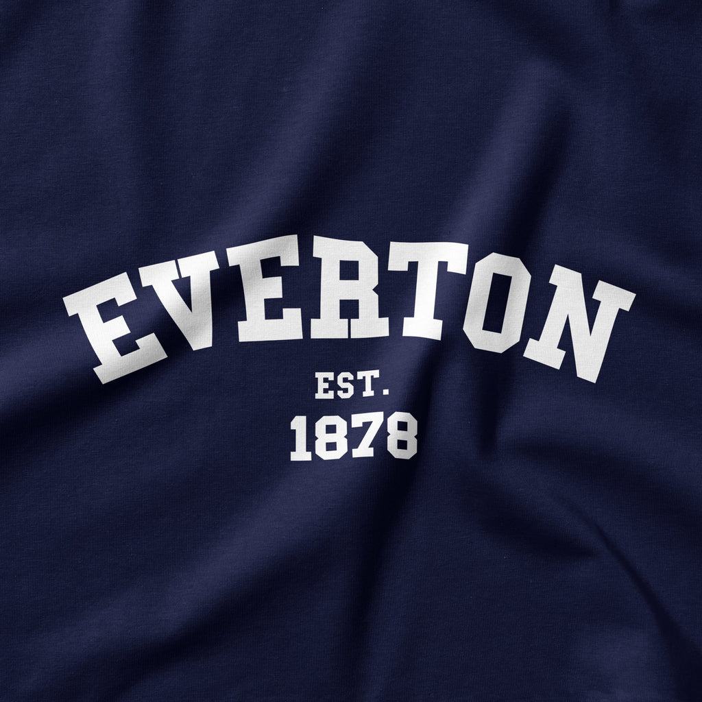 Dark Everton College White Design T-Shirt - Forever Everton