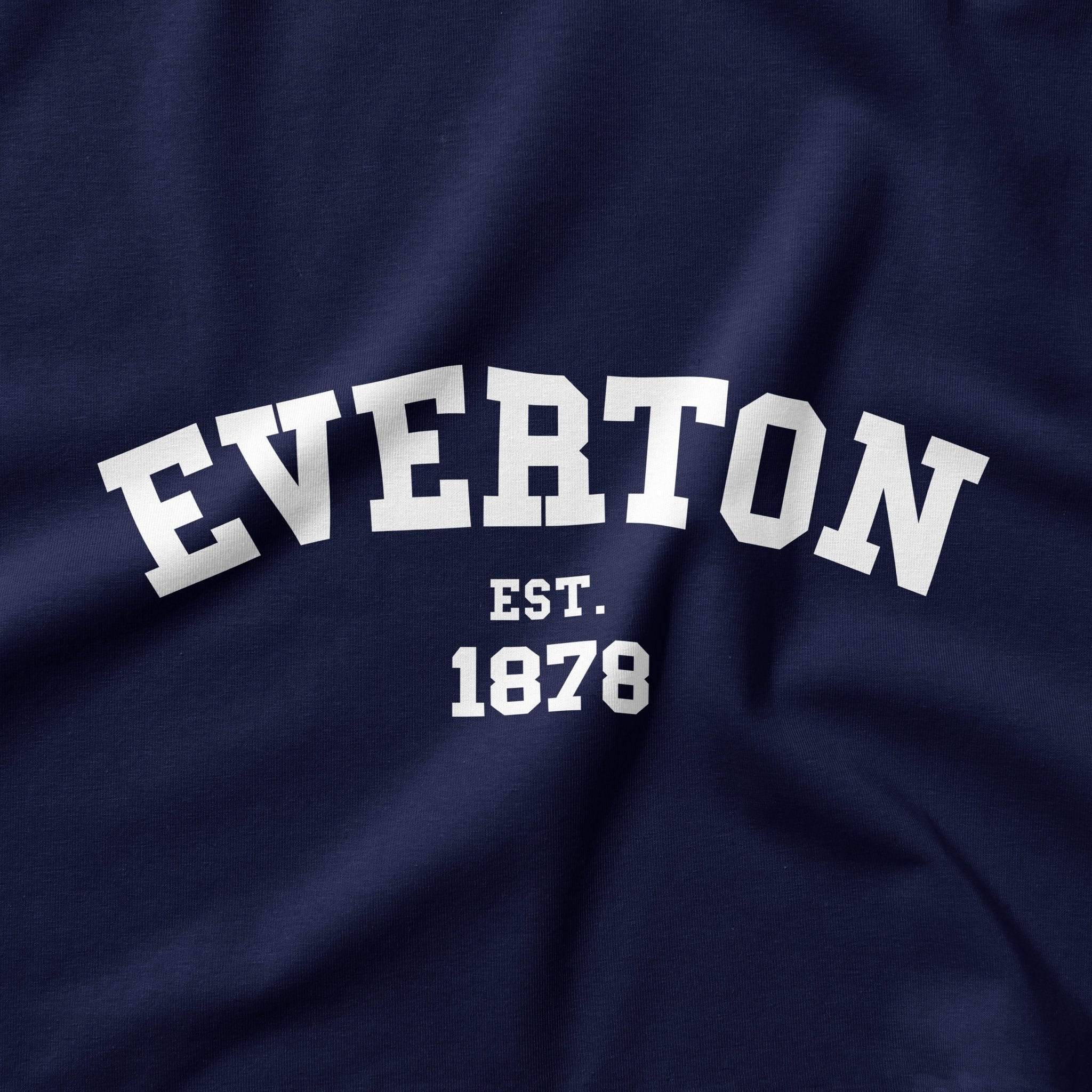 Dark Everton College White Design T-Shirt - Forever Everton