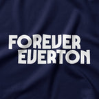 Dark Forever Everton Large Logo White Design T-Shirt - Forever Everton