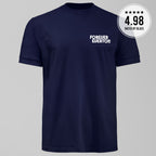 Dark Forever Everton Small Logo White Design T-Shirt - Forever Everton