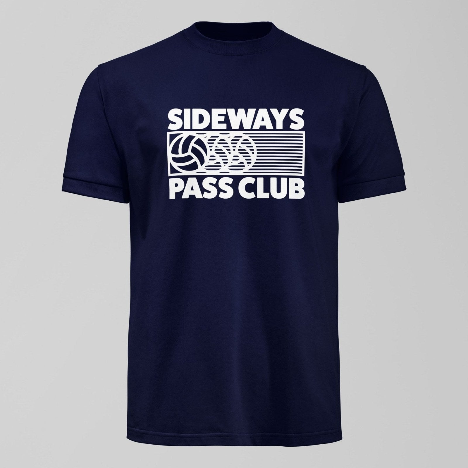 Sideways Pass Club T-Shirt, alternate view. An Everton fan design by Forever Everton.