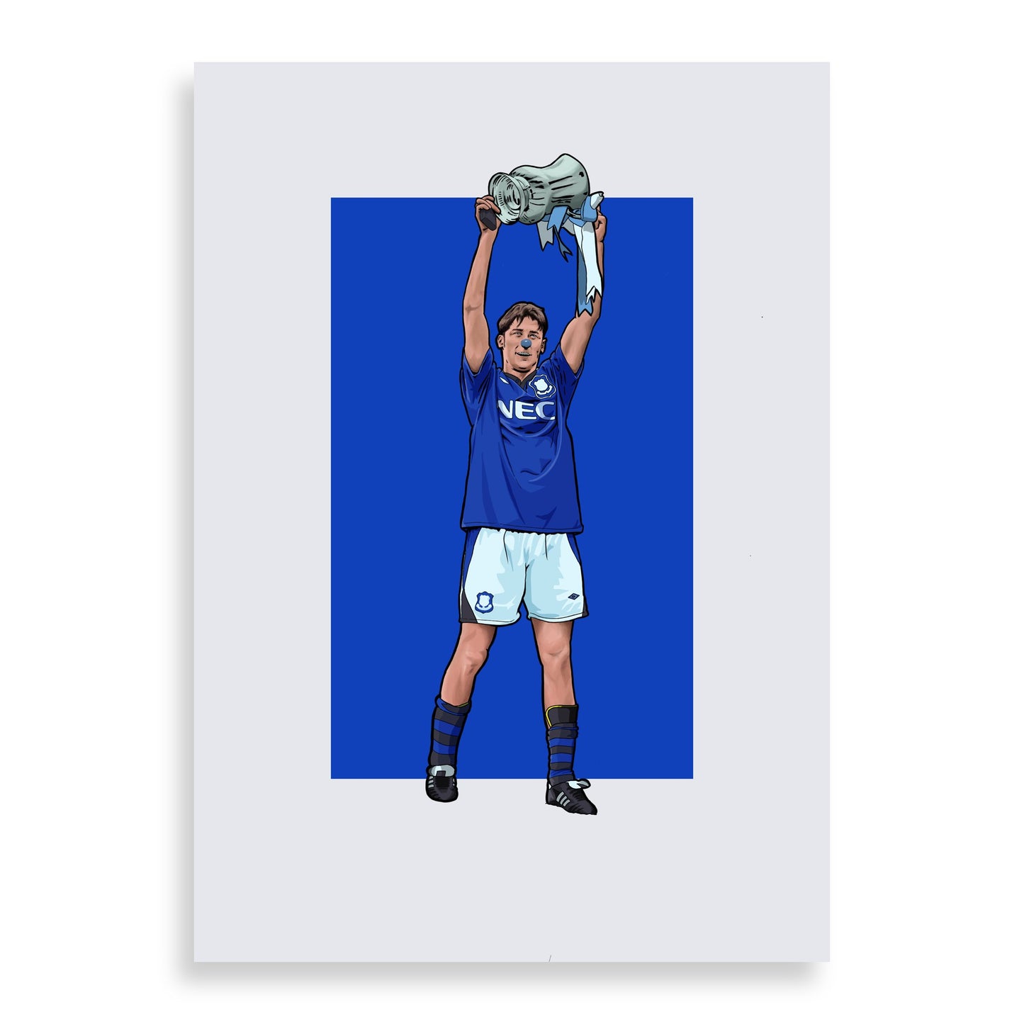 Duncan Ferguson Everton Print - FA Cup Winner - Forever Everton