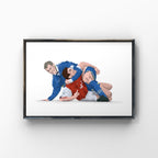 Duncan Ferguson Everton Print - Sorting Keown - Forever Everton