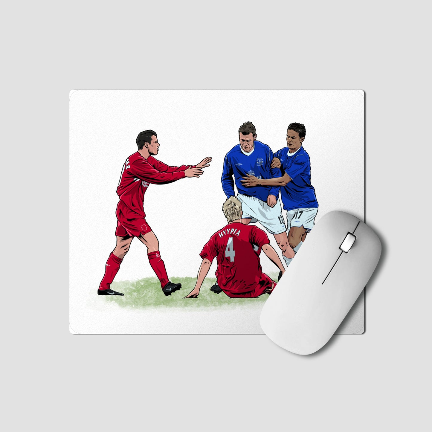 Duncan Ferguson - versus Hyypia - Mouse Mat - Forever Everton