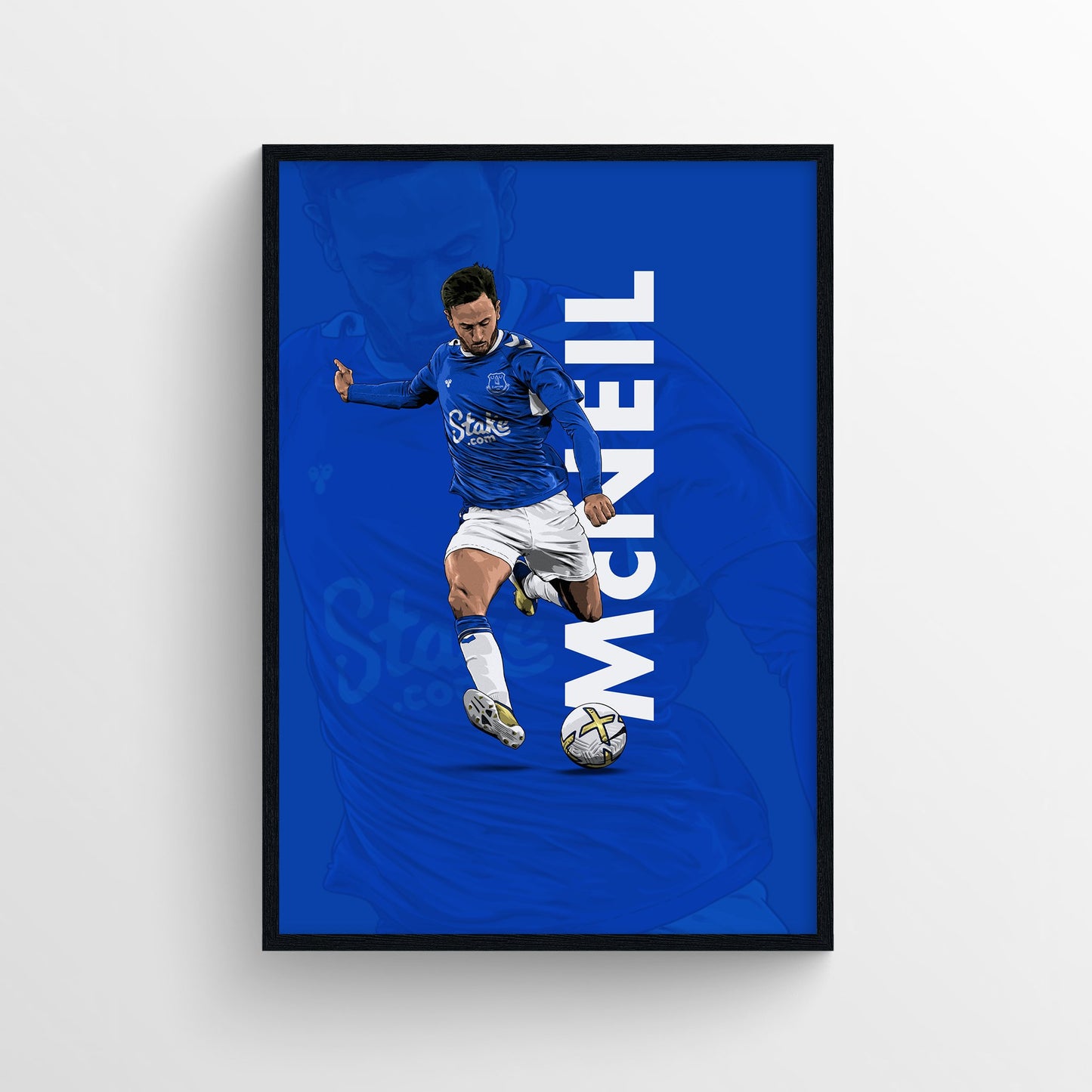 Dwight McNeil Everton Print - 22/23 Season First XI - Forever Everton