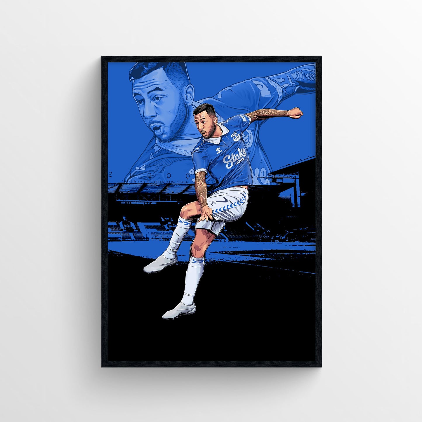 Dwight McNeil Everton Print - 23/24 Season - Forever Everton