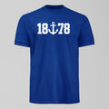 1878 Dock T-Shirt, alternate view. An Everton fan design by Forever Everton.