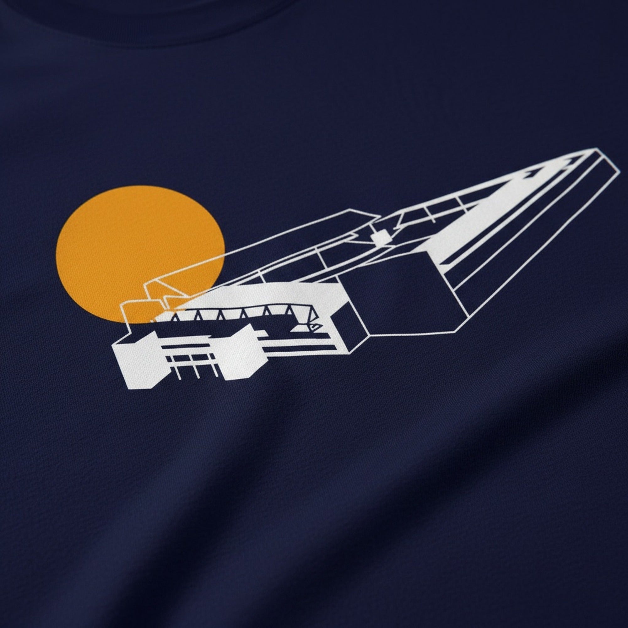 Print close-up on premium cotton. Goodison Park Sunset T-Shirt. Forever Everton.