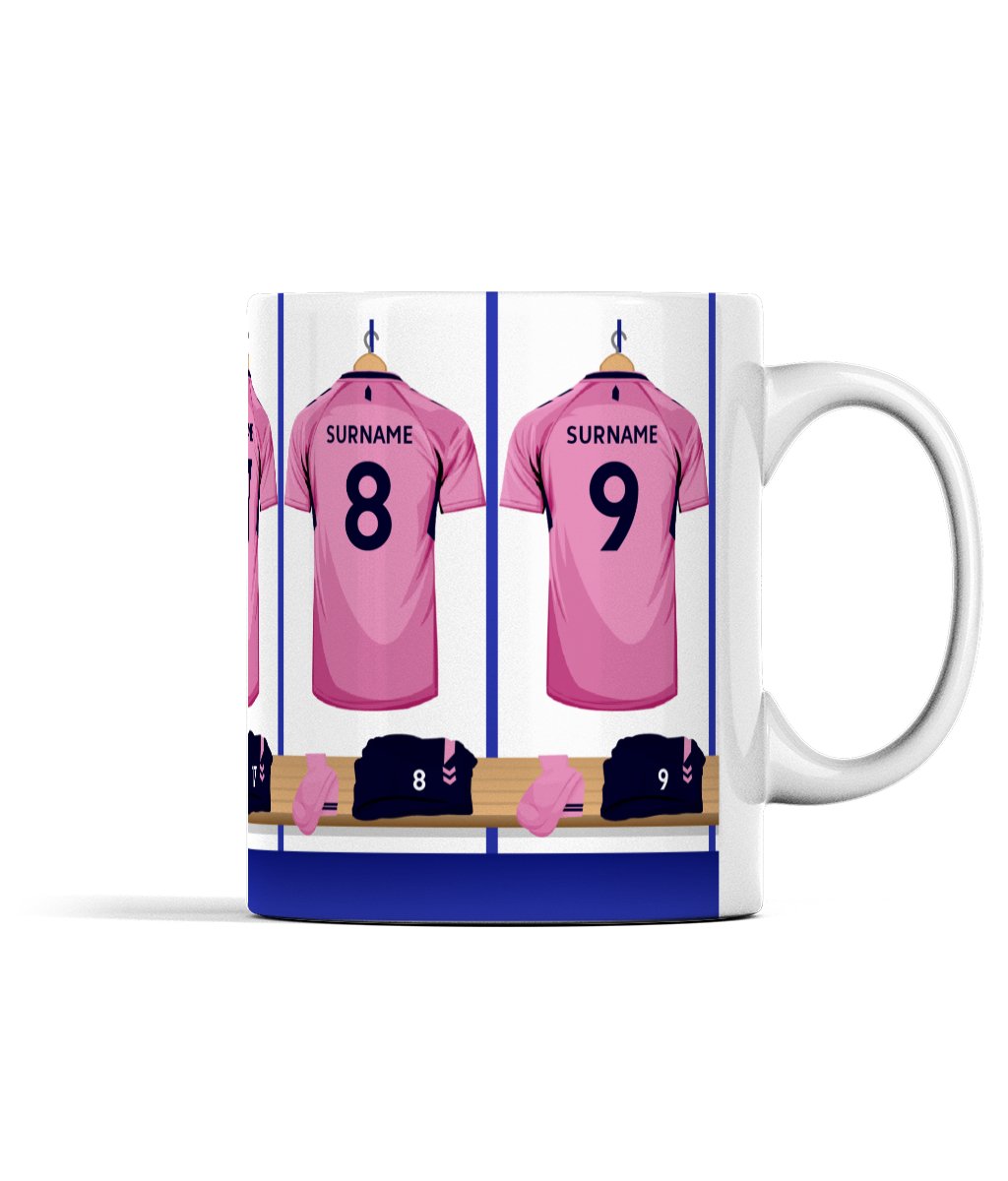 Everton Away Shirt Dressing Room - Personalised Mug - Forever Everton