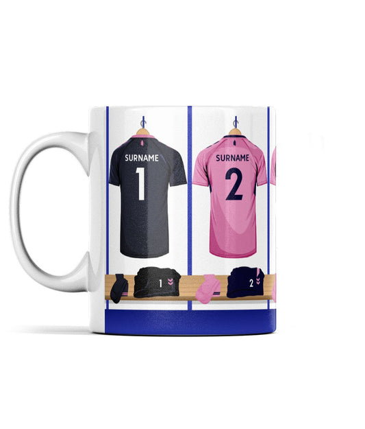 Everton Away Shirt Dressing Room - Personalised Mug - Forever Everton