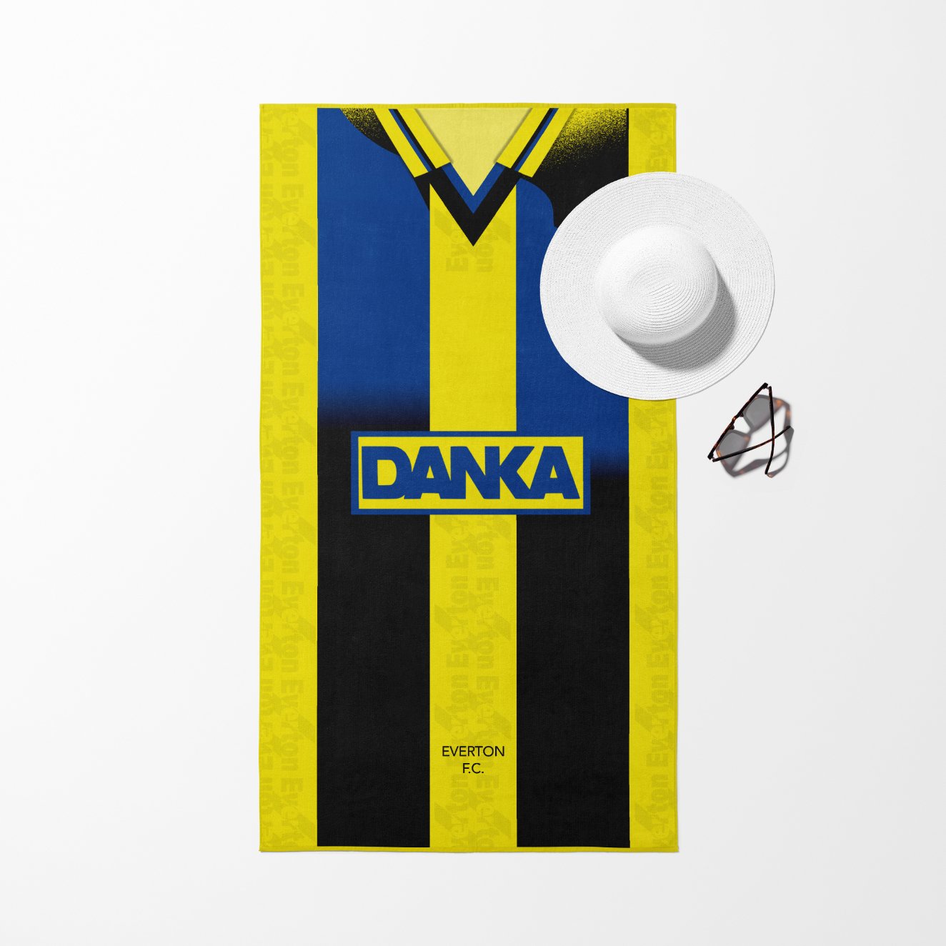 Everton Beach Towel - 95/96 Away Shirt - Forever Everton