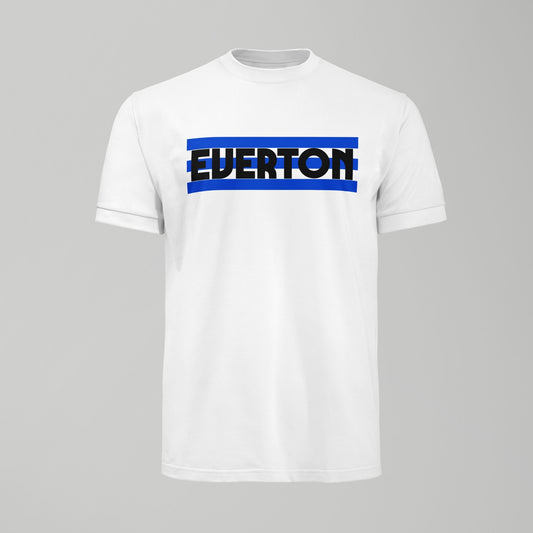 Everton Blue Stripes - Everton Banner Tshirt - Forever Everton