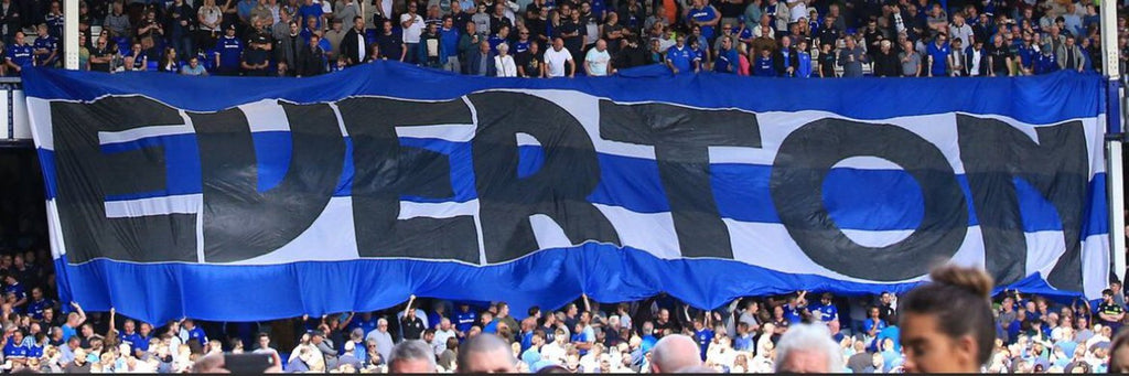 Everton Blue Stripes - Everton Banner Tshirt - Forever Everton