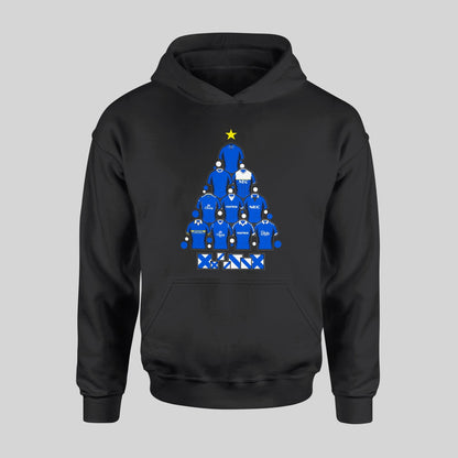 Everton Christmas Kids Hoodie – Retro Shirts & Archibald Leitch Tree - Forever Everton
