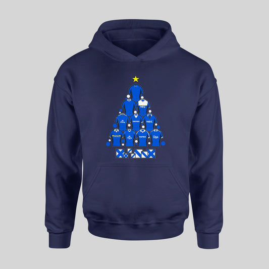 Everton Christmas Kids Hoodie – Retro Shirts & Archibald Leitch Tree - Forever Everton