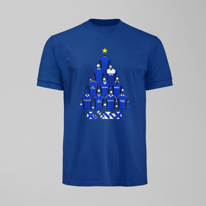 Everton Christmas Kids Tshirt – Retro Shirts & Archibald Leitch Tree (Copy) - Forever Everton