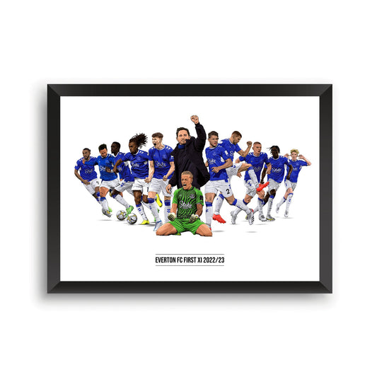 Everton FC 22/23 Lampard First XI Print - Forever Everton