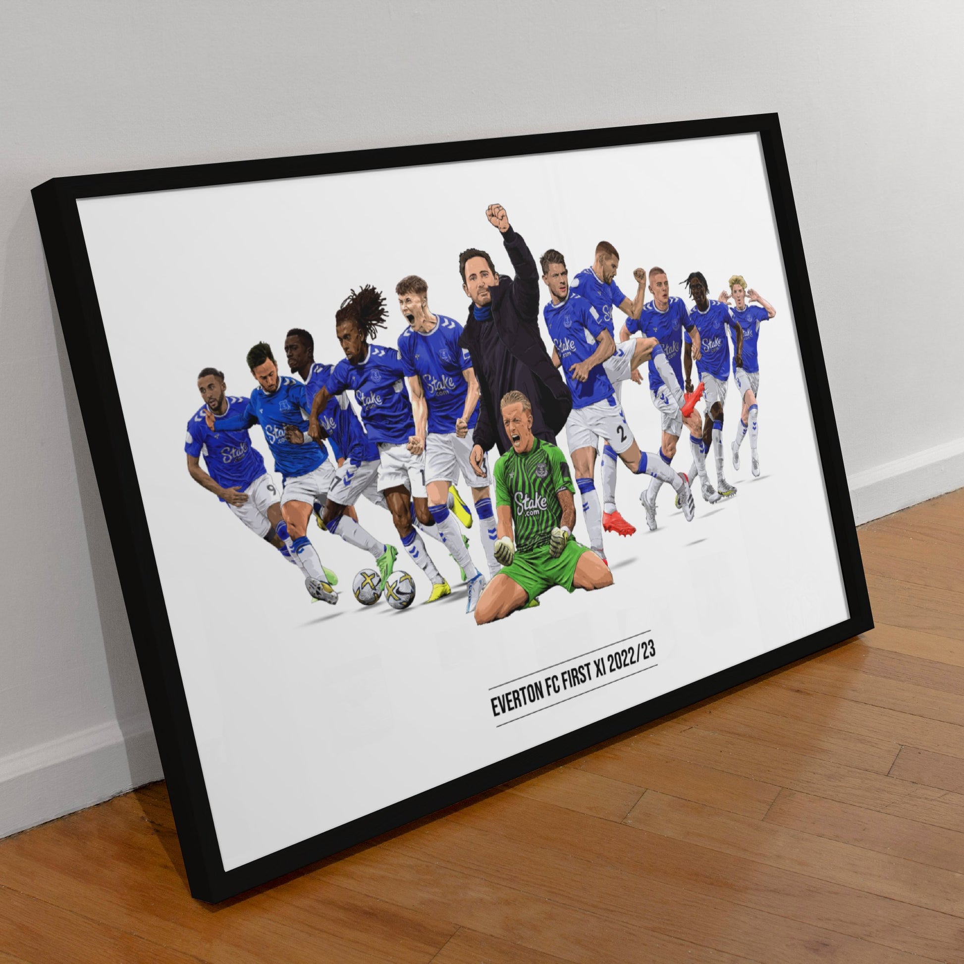 Everton FC 22/23 Lampard First XI Print - Forever Everton