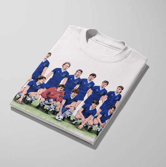 Everton FC 84/85 - ECWC Final Line-Up - Tshirt - Forever Everton