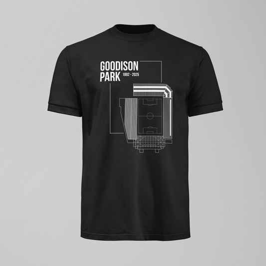 Everton - Goodison Park Blueprint Tshirt - Forever Everton