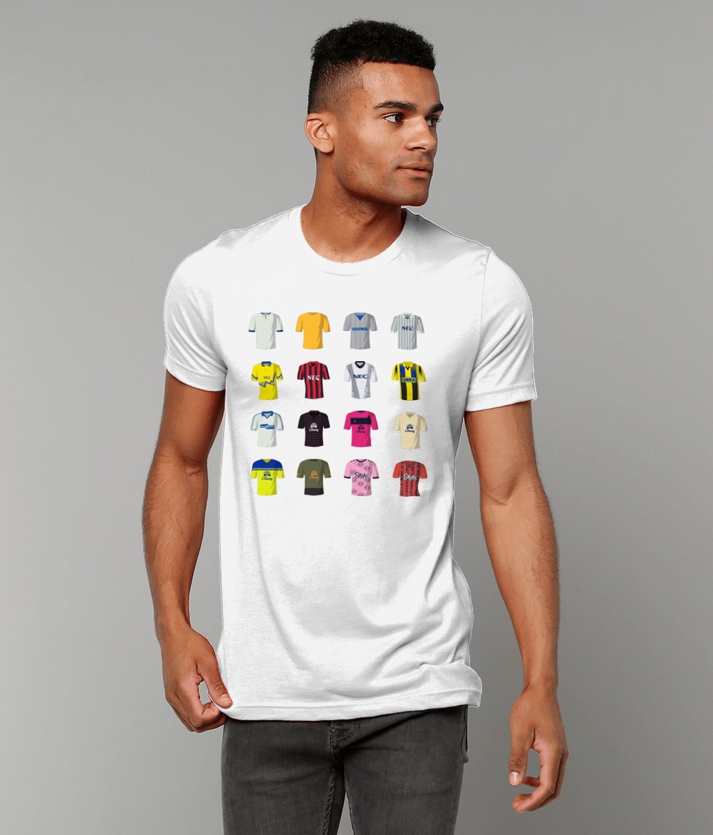 Everton History of Kits Tshirt - Iconic Away Edition - Forever Everton