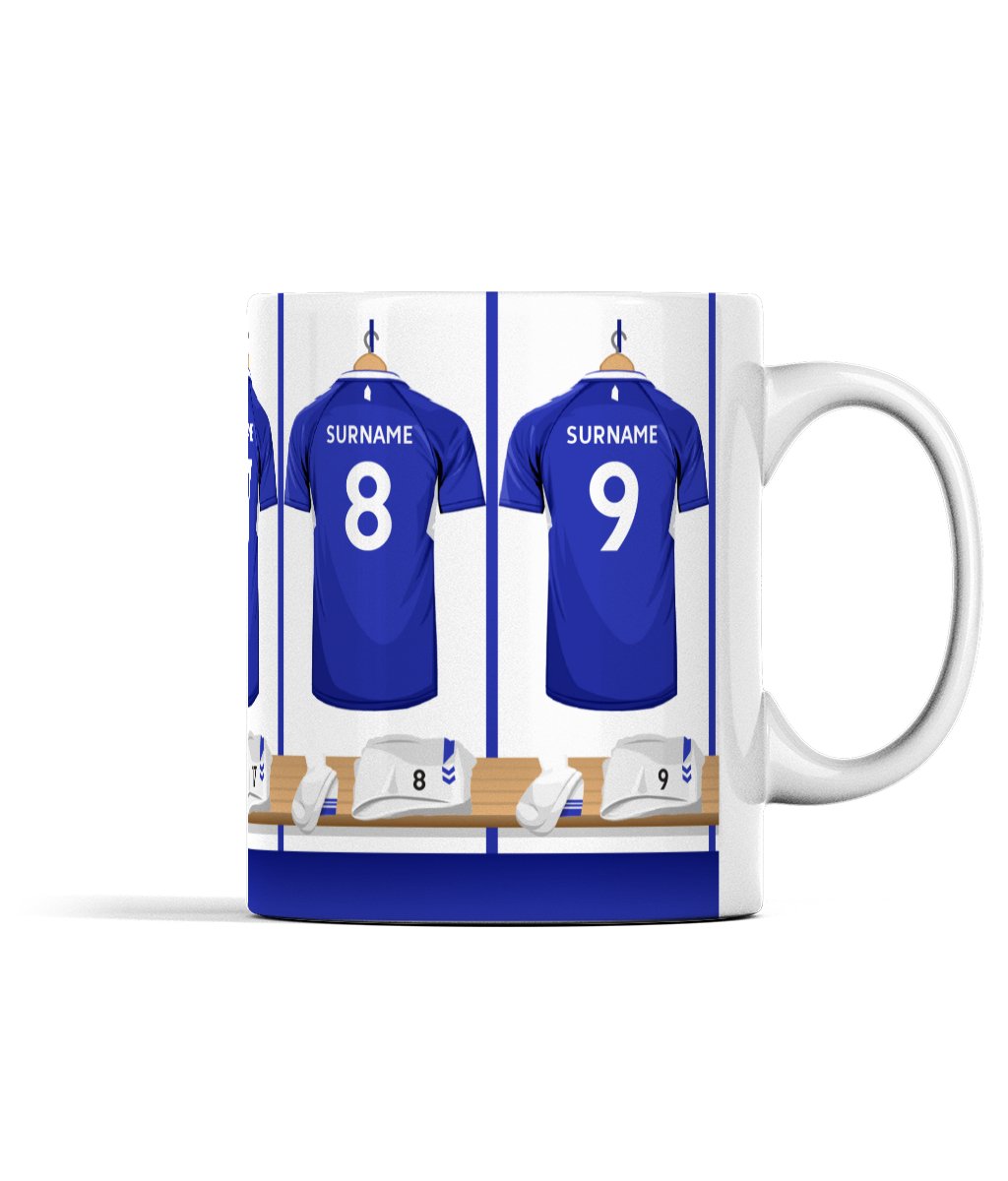 Everton Home Shirt Dressing Room - Personalised Mug - Forever Everton