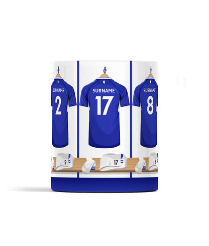 Everton Home Shirt Dressing Room - Personalised Mug - Forever Everton