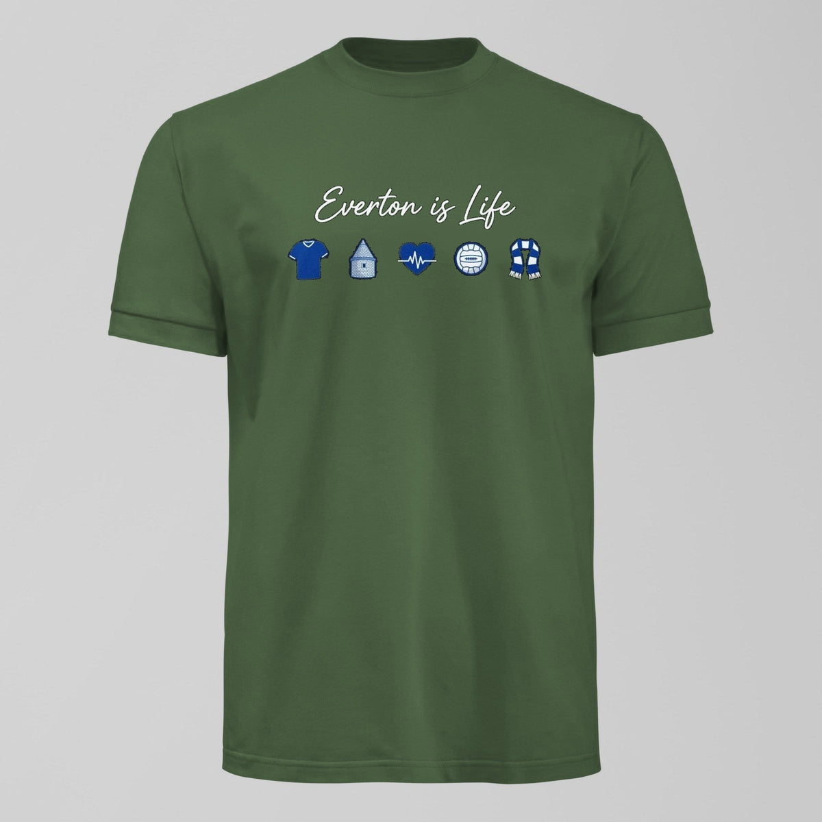 Everton Is Life T-Shirt in Green by Forever Everton