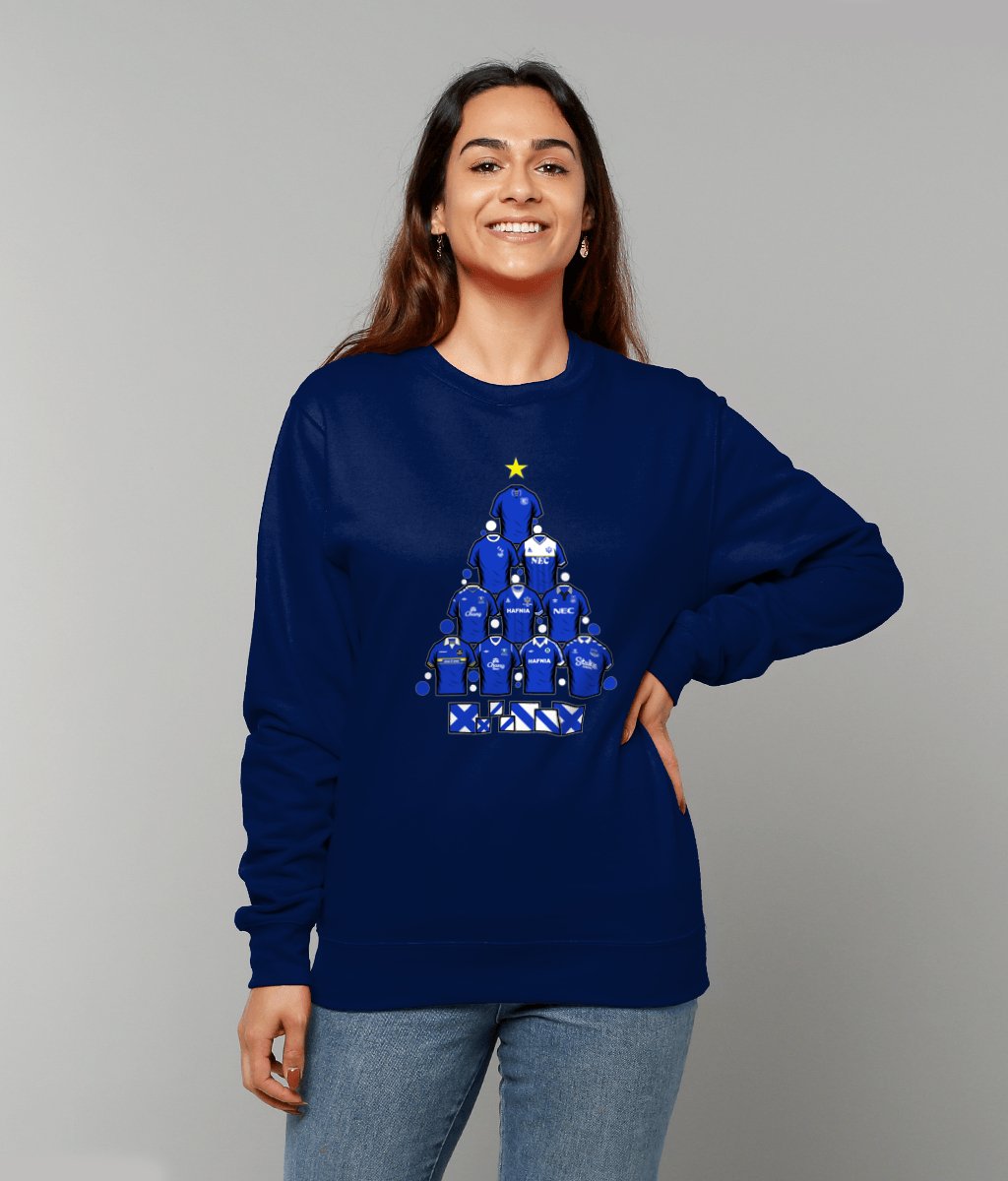 Everton Shirts Unofficial Christmas Sweatshirt - Forever Everton