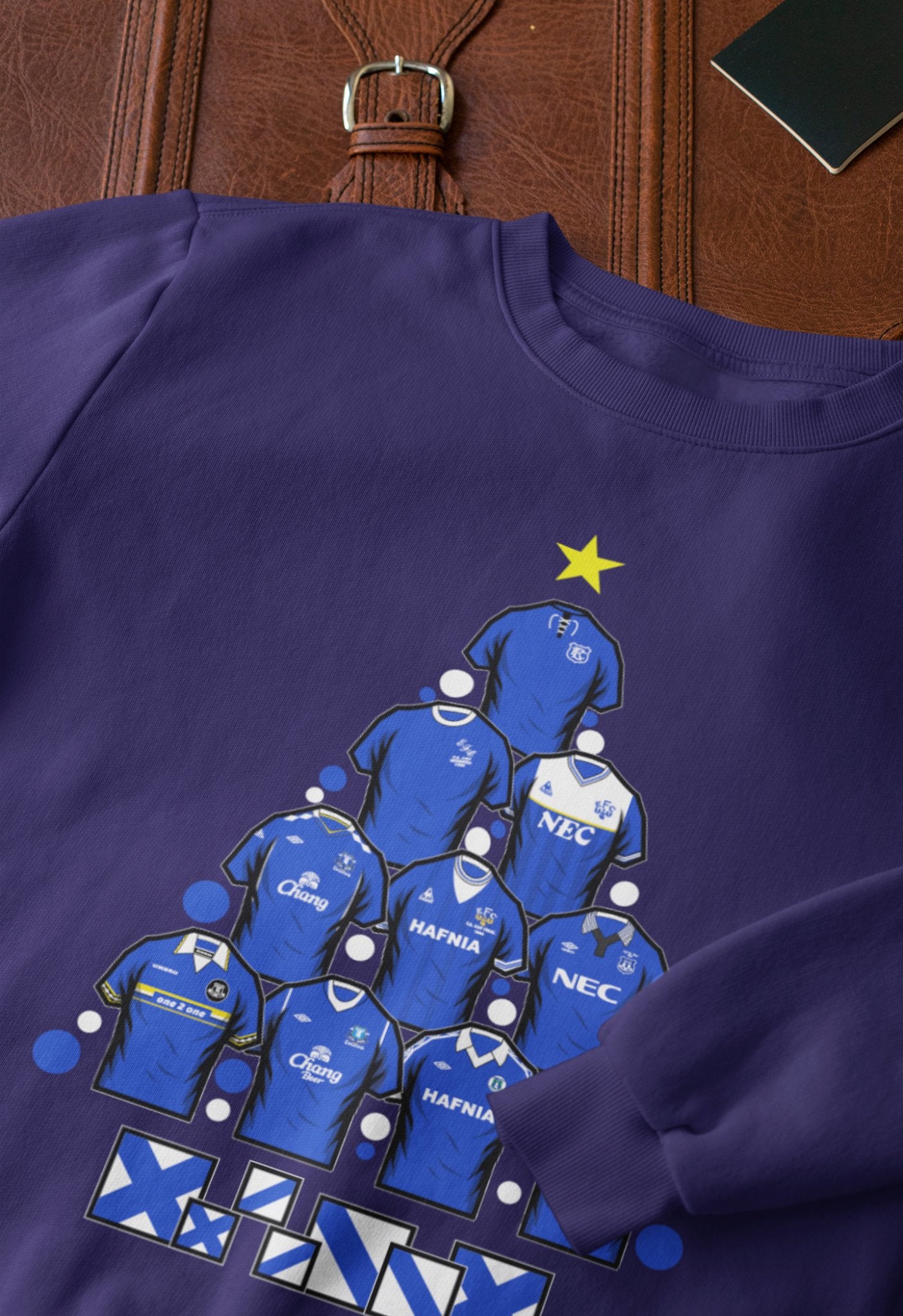 Everton Shirts Unofficial Christmas Sweatshirt - Forever Everton