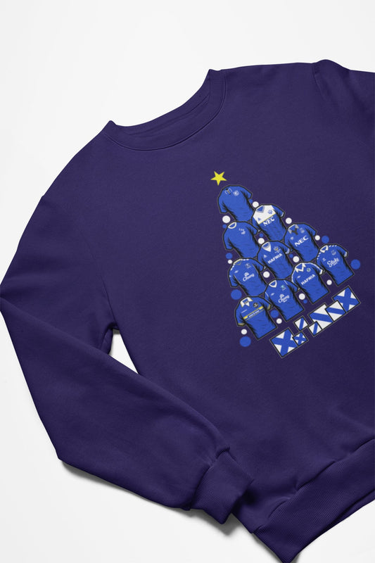 Everton Shirts Unofficial Christmas Sweatshirt - Forever Everton