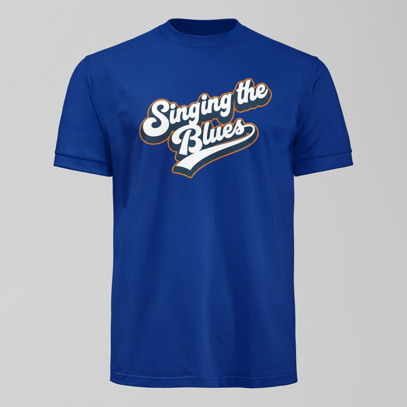 Singing The Blues T-Shirt, alternate view. An Everton fan design by Forever Everton.