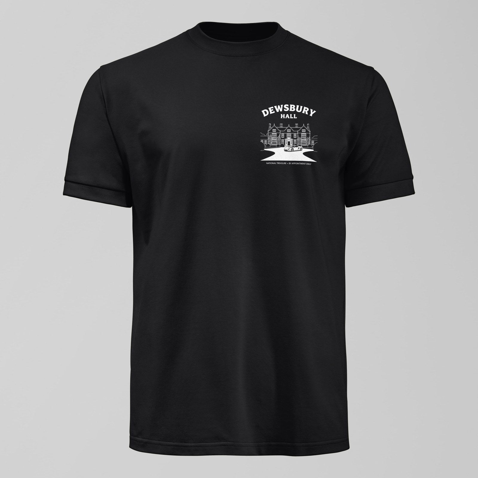 Dewsbury Hall T-Shirt, alternate view. An Everton fan design by Forever Everton.