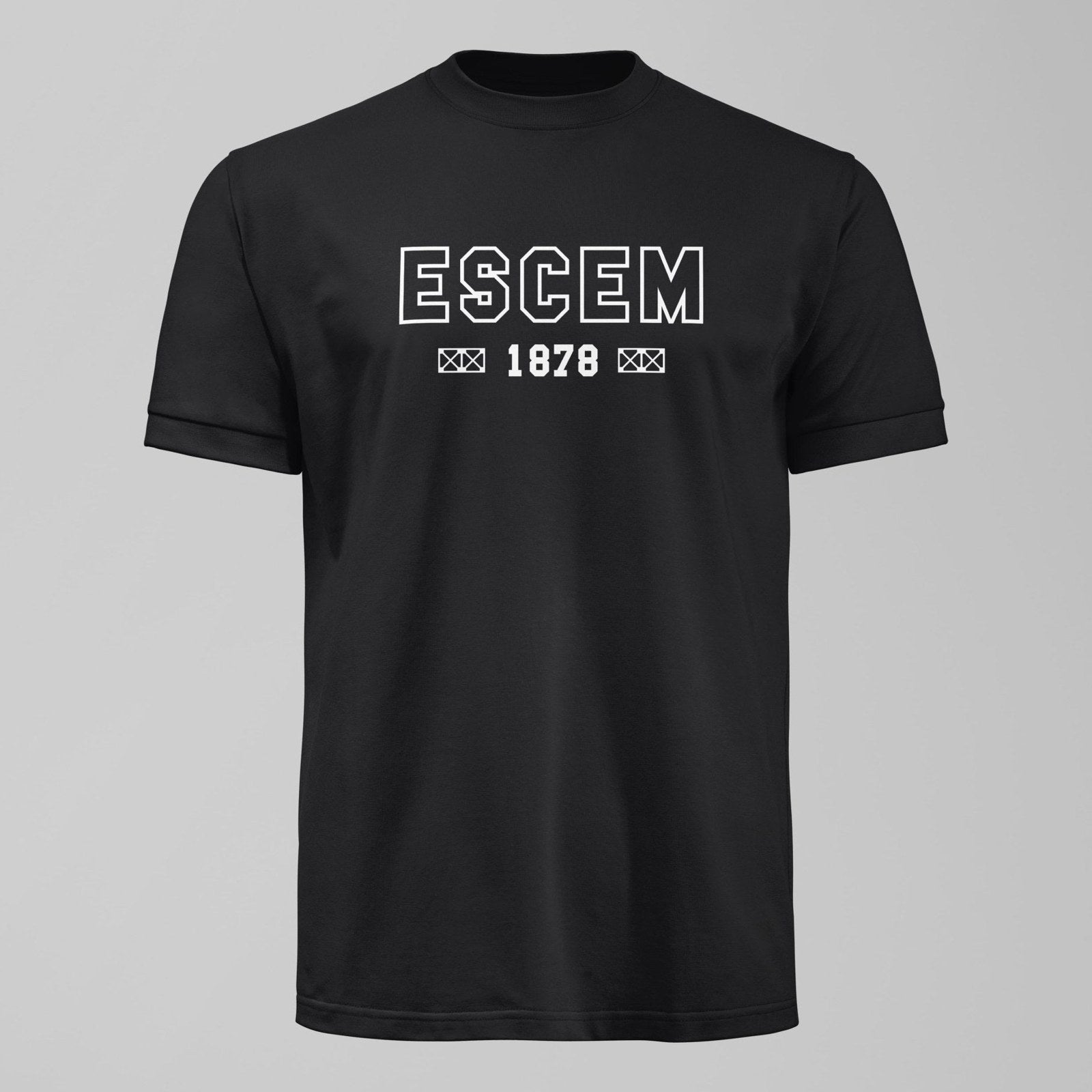 ESCEM - Acronym Dark T-Shirt, alternate view. An Everton fan design by Forever Everton.