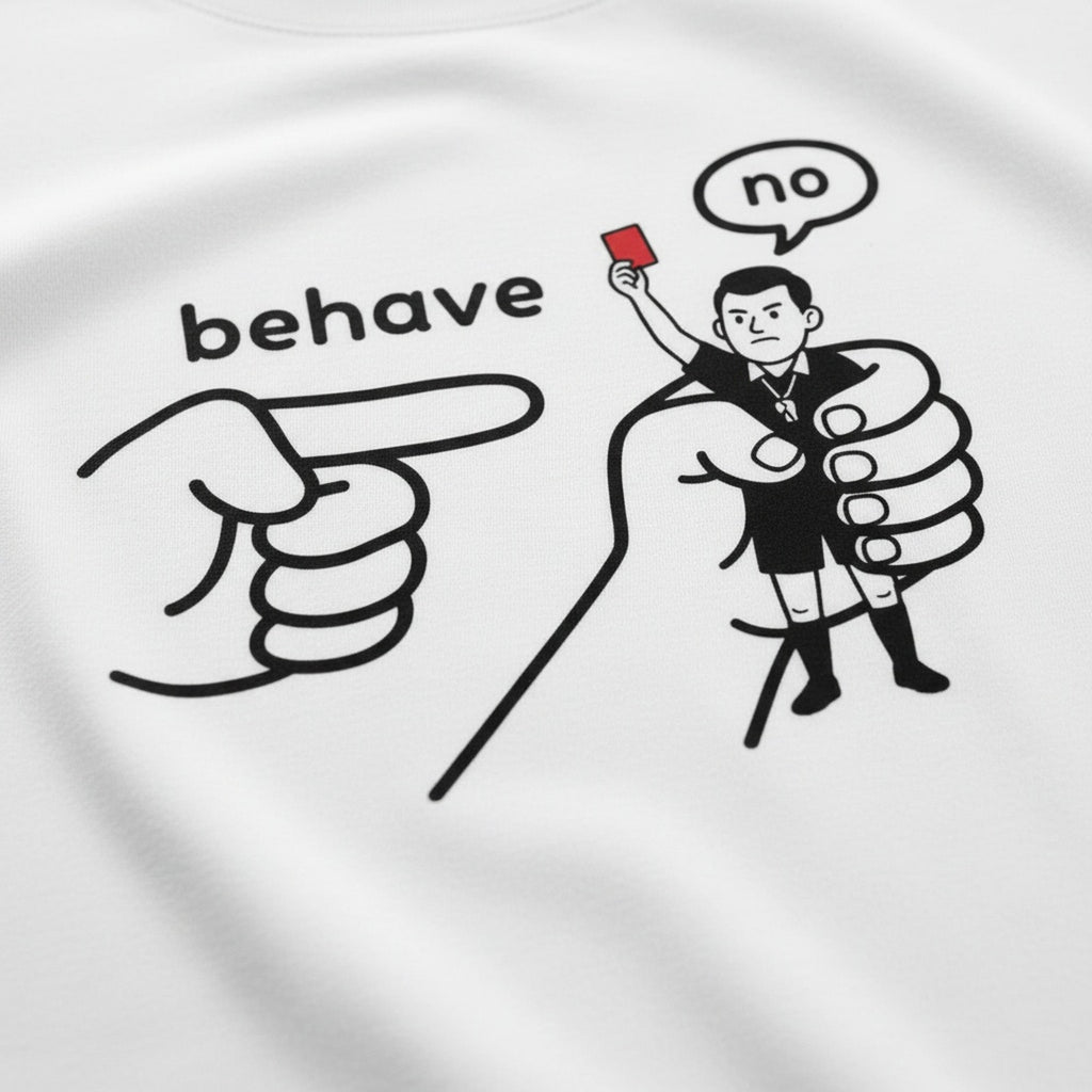 Print close-up on premium cotton. Behave Ref T-Shirt. Forever Everton.