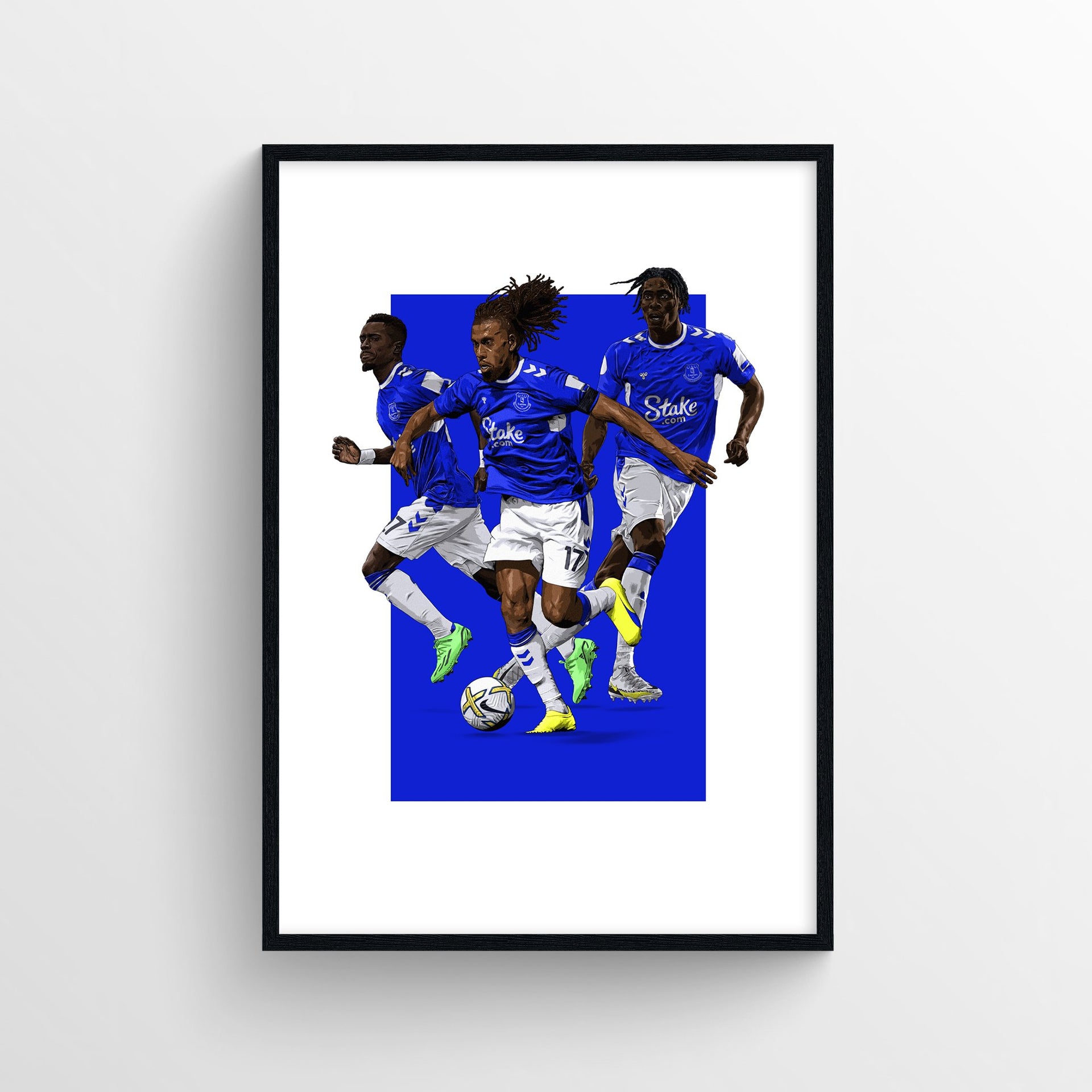 Frank's Everton Print Dogs of War Iwobi, Gueye Onana – Forever