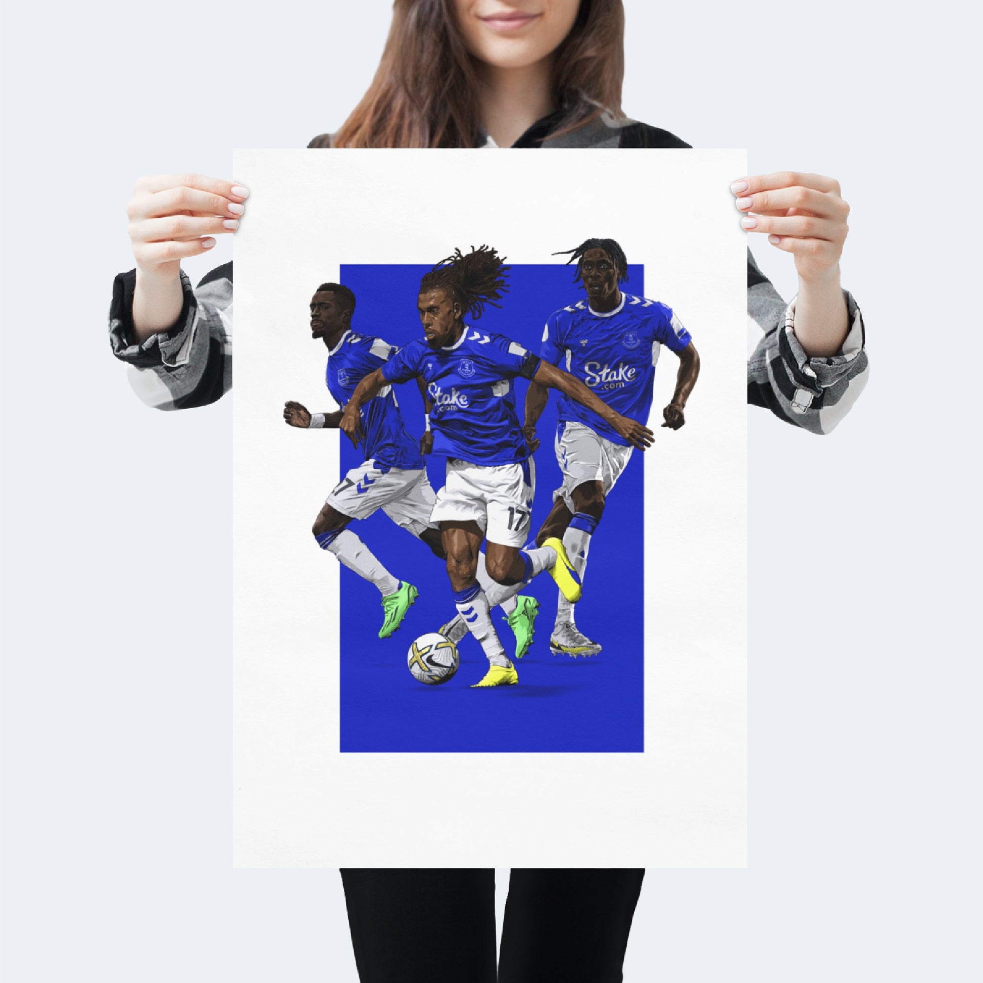 Frank’s Everton Print Dogs of War - Iwobi, Gueye & Onana - Forever Everton