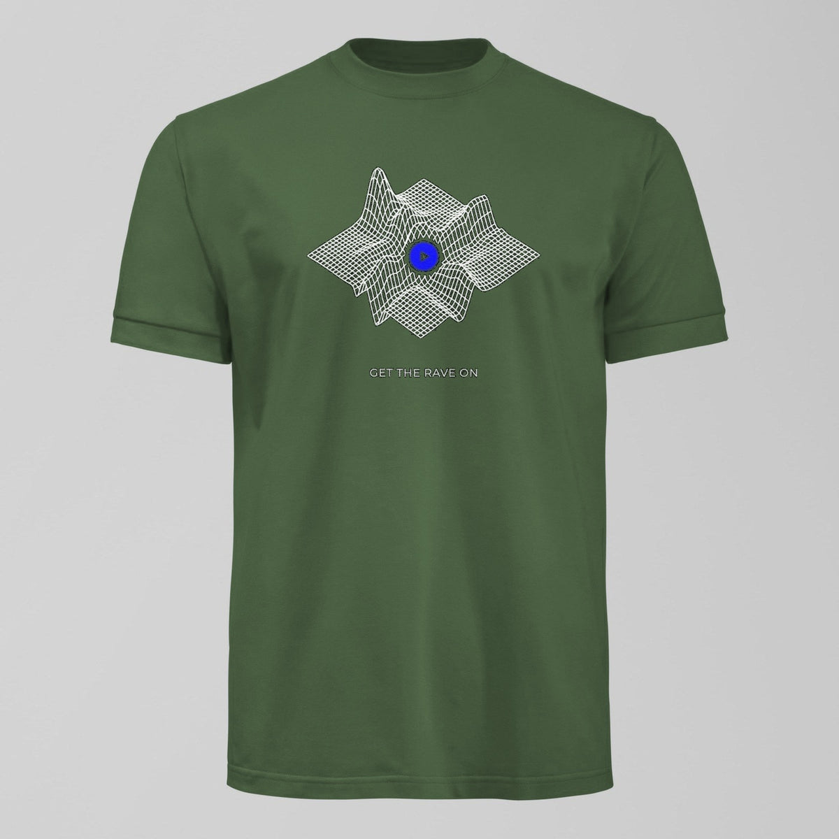 Get The Rave On T-Shirt in Green by Forever Everton