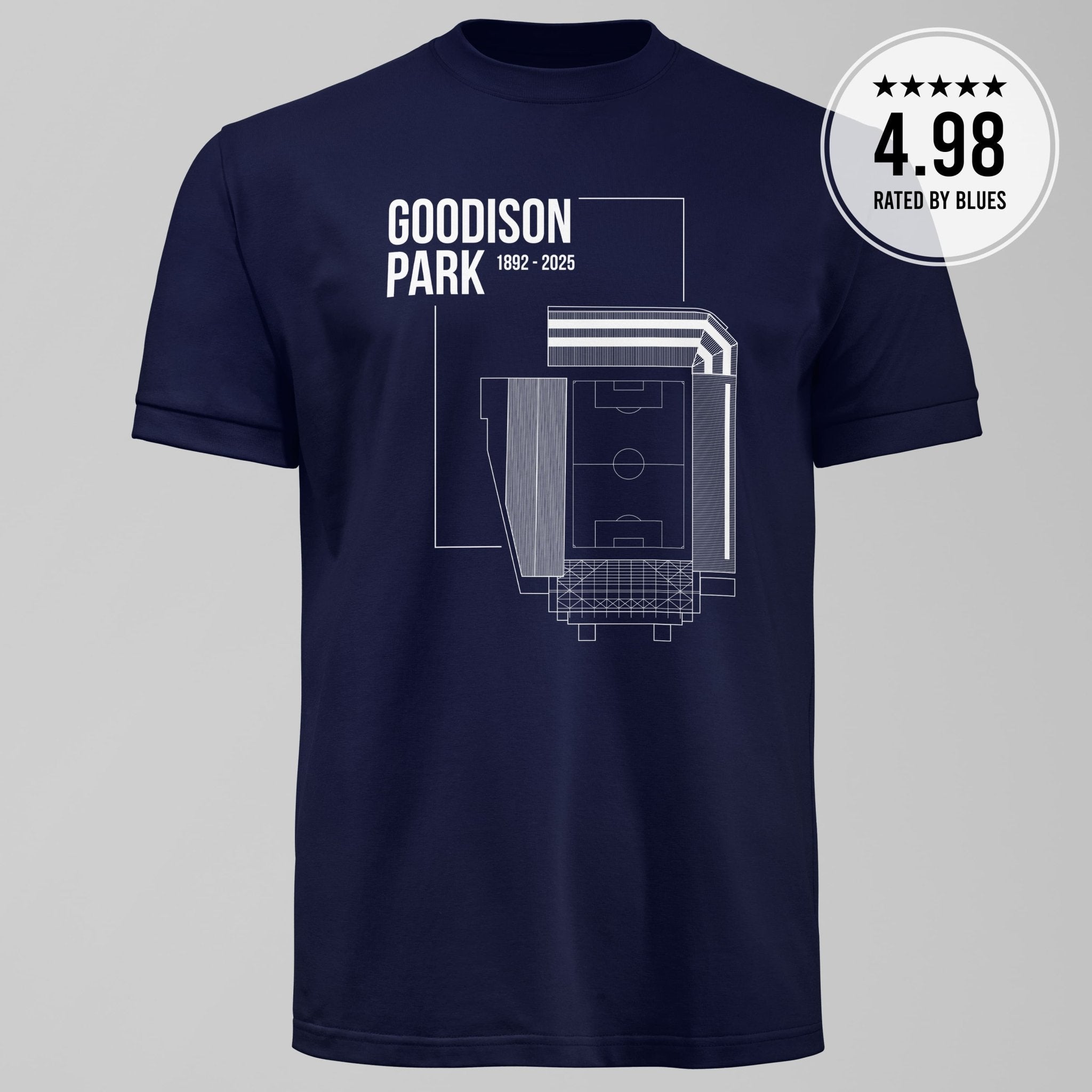 Goodison Park Blueprint T-Shirt - Forever Everton