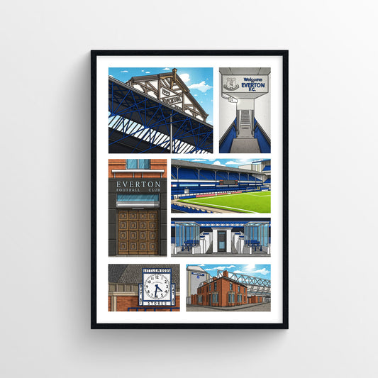 Goodison Park - Everton Memory Lane Print - Forever Everton