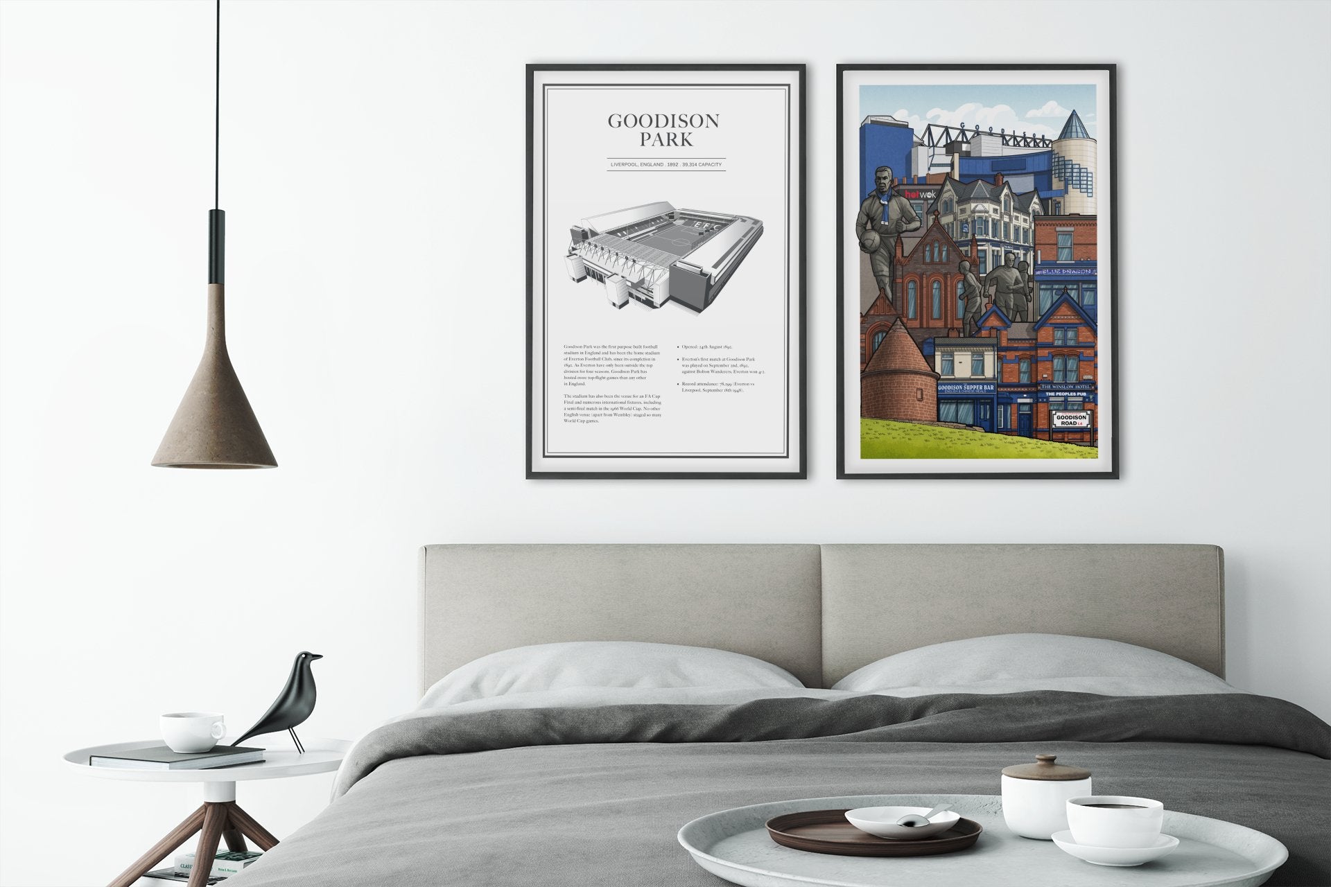 Goodison Park Map & Matchday Prints Bundle - Forever Everton