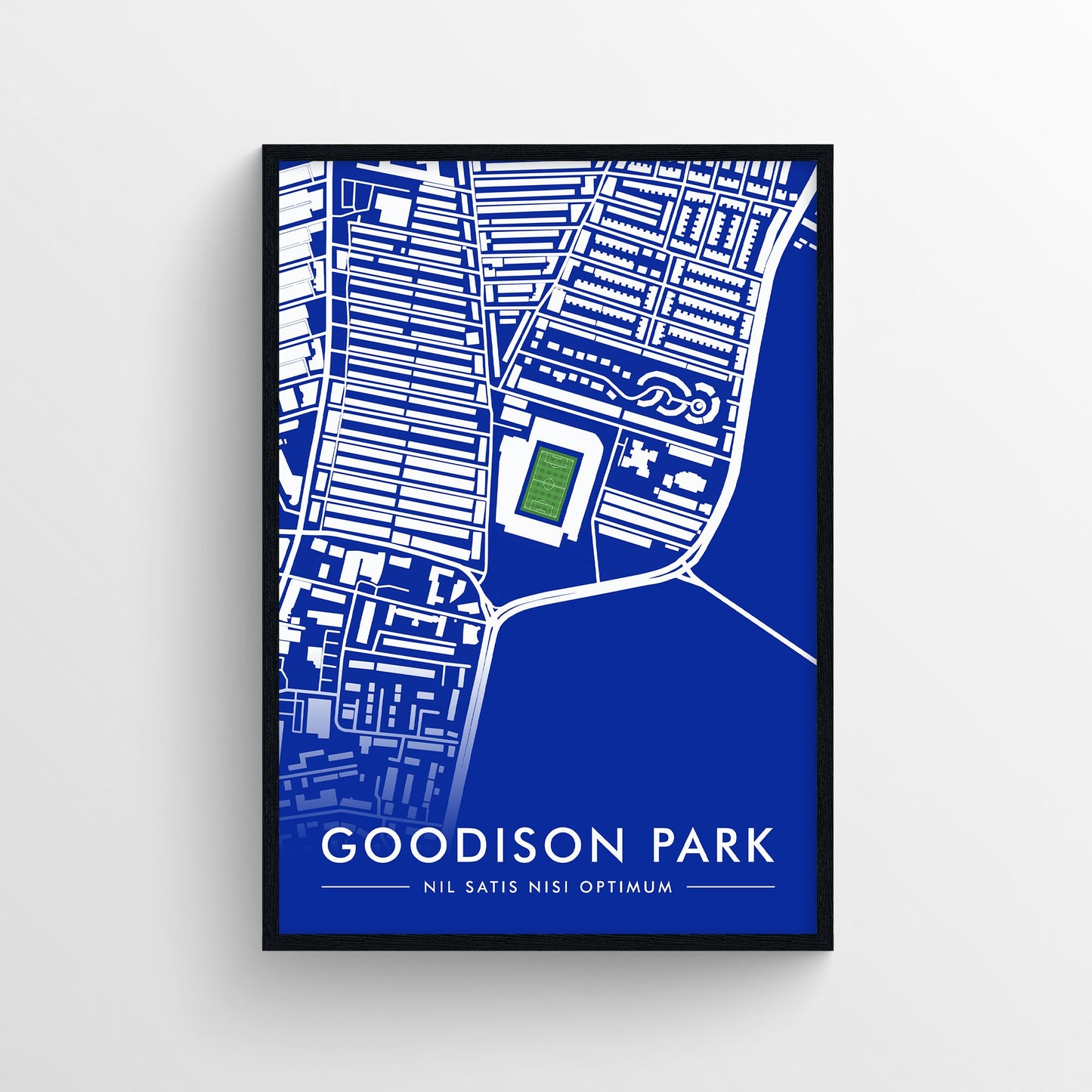 Goodison Park Map Print - Our Blue Home - Forever Everton