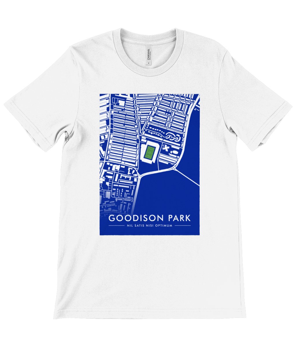 Goodison Park Map Tshirt - Our Blue Home - Forever Everton