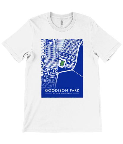 Goodison Park Map Tshirt - Our Blue Home - Forever Everton