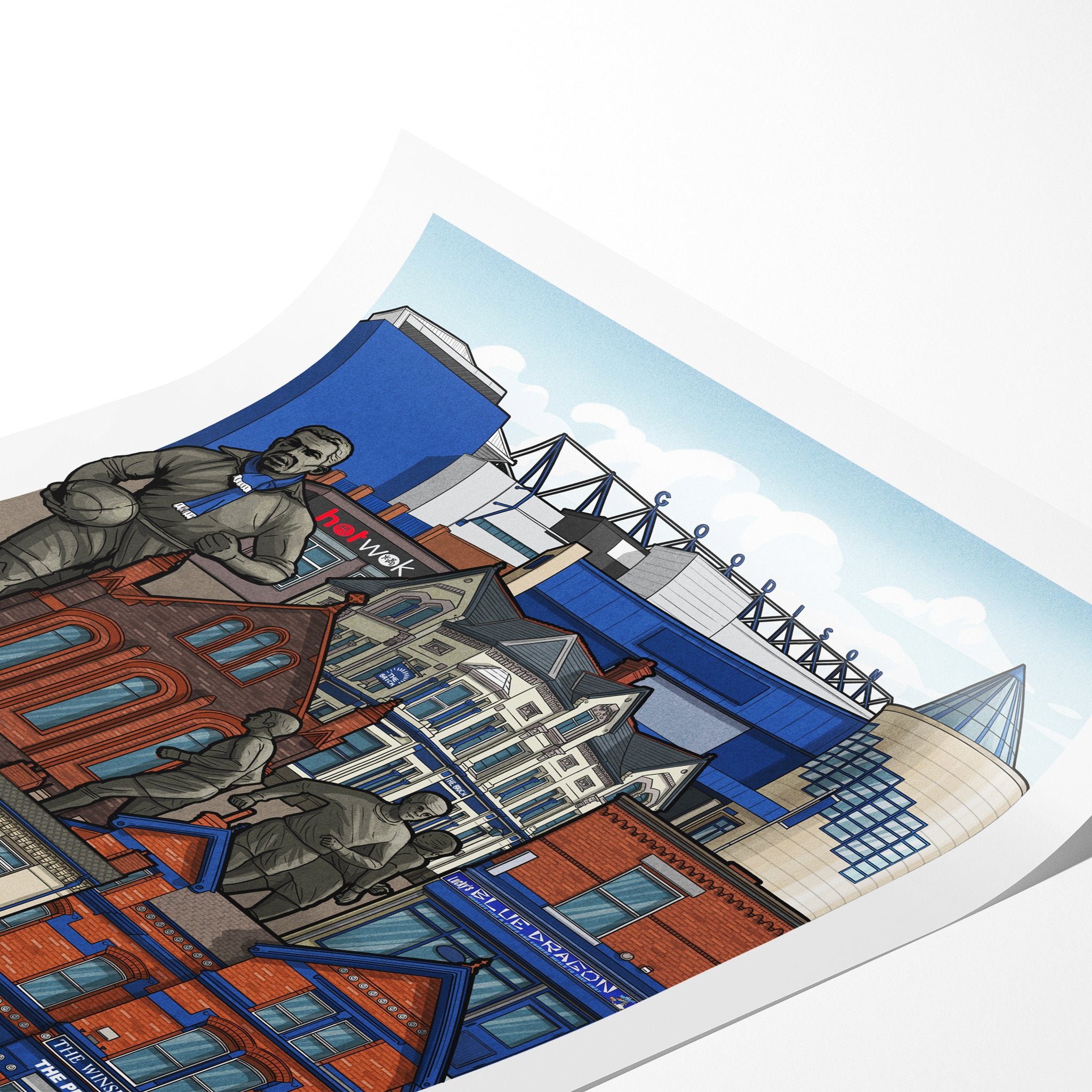 Goodison Park - Match Day Print - Forever Everton