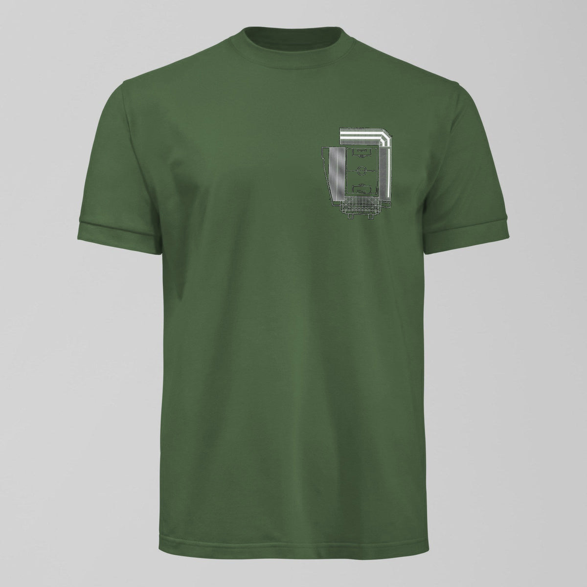 Goodison Park Small Design T-Shirt in Green by Forever Everton
